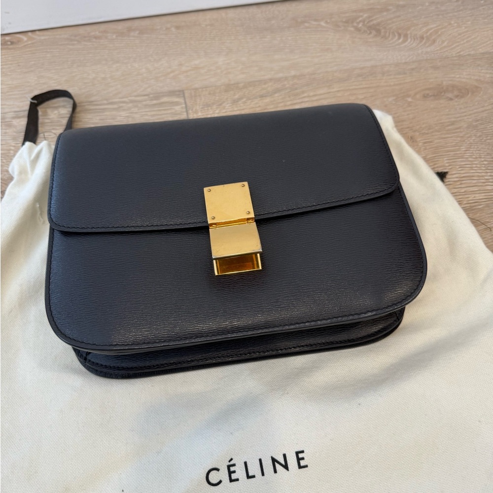 SOLD Celine Classic Medium Box Bag in Black